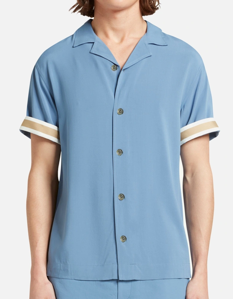 Valbone Tape Sleeve Blue Shirt