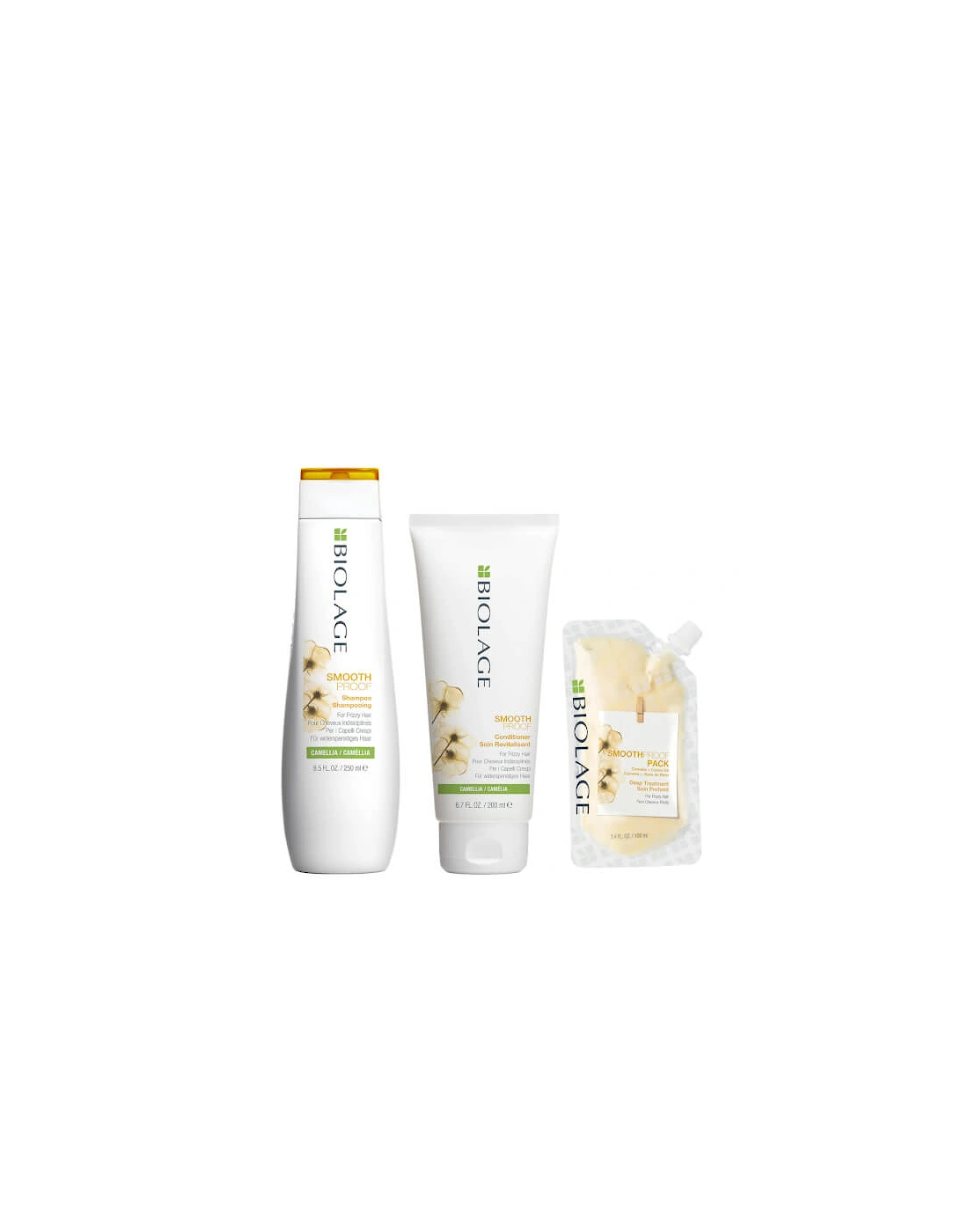 SmoothProof Shampoo, Conditioner and Deep Hair Treatment Routine for Frizzy Hair - Biolage, 2 of 1