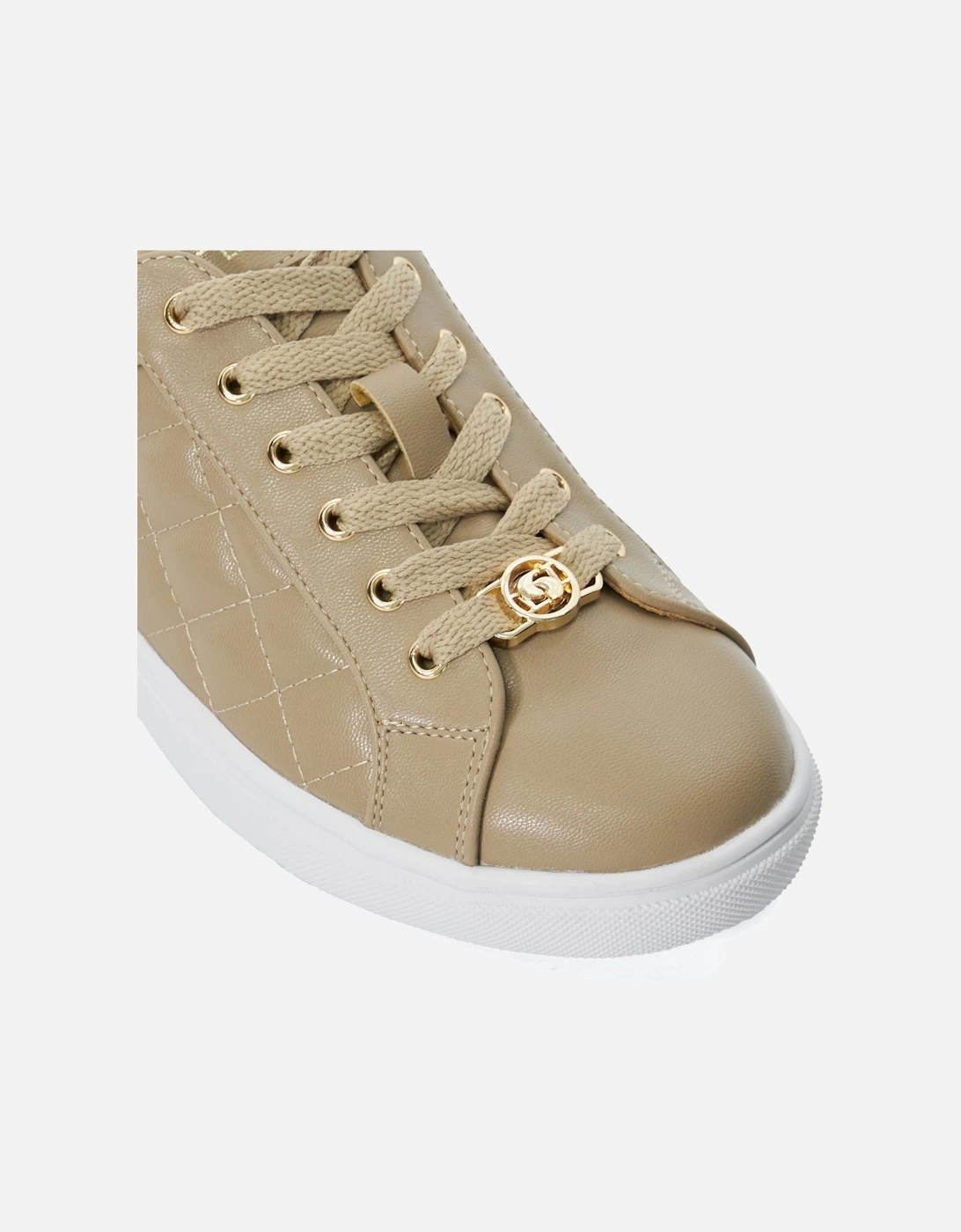 Ladies Ellenora - Quilted Logo Lace-Up Trainers