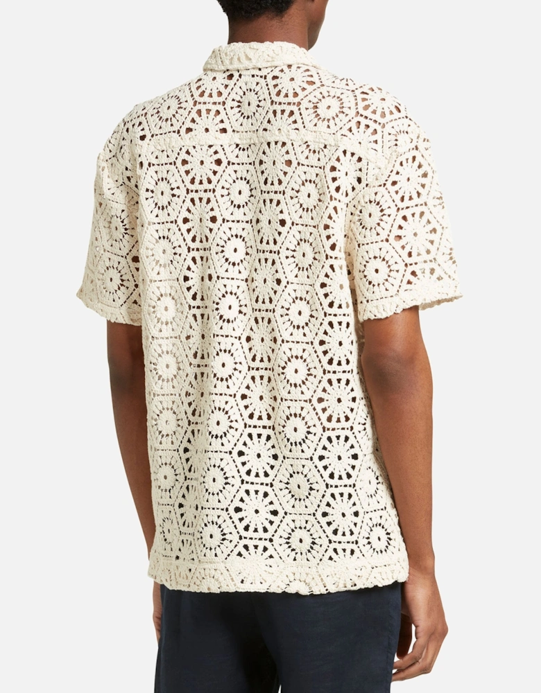 Achillies Crochet Ivory Lace Shirt