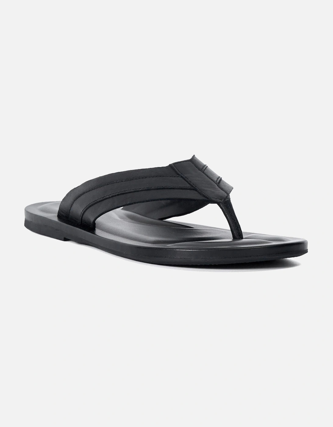 Mens Fredos - Leather Toe Post Sandals, 6 of 5