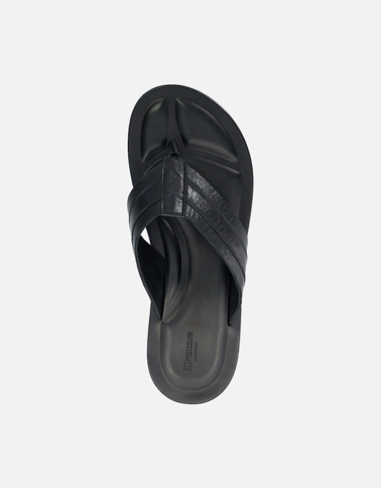 Mens Fredos - Leather Toe Post Sandals