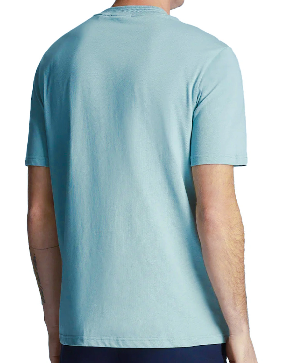 Lyle & Scott Mens Rally Tipped T-Shirt (Aqua)