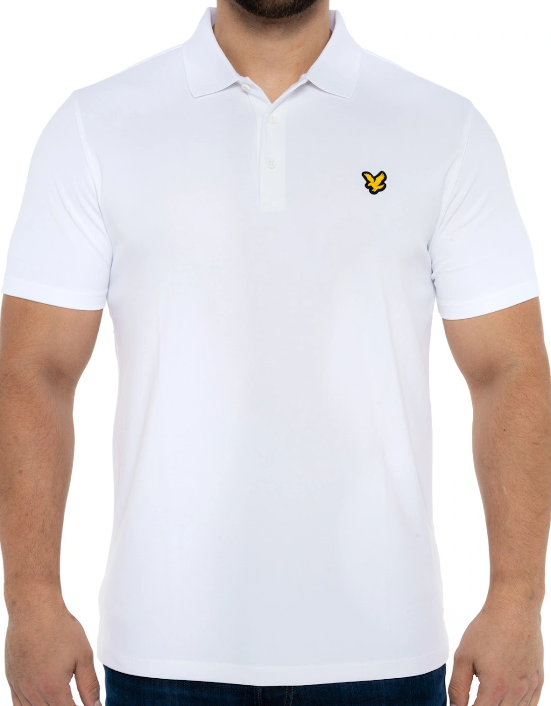 Lyle & Scott Mens Golf Technical Polo Shirt (White), 8 of 7