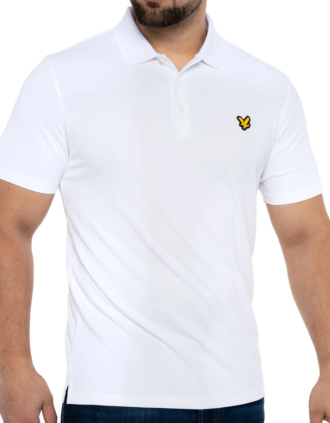 Lyle & Scott Mens Golf Technical Polo Shirt (White)