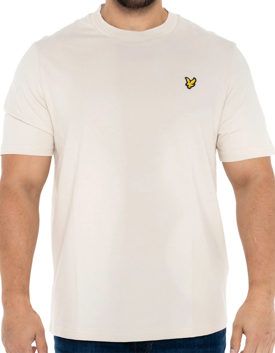 Lyle & Scott Mens Rally Tipped T-Shirt (Beige), 8 of 7