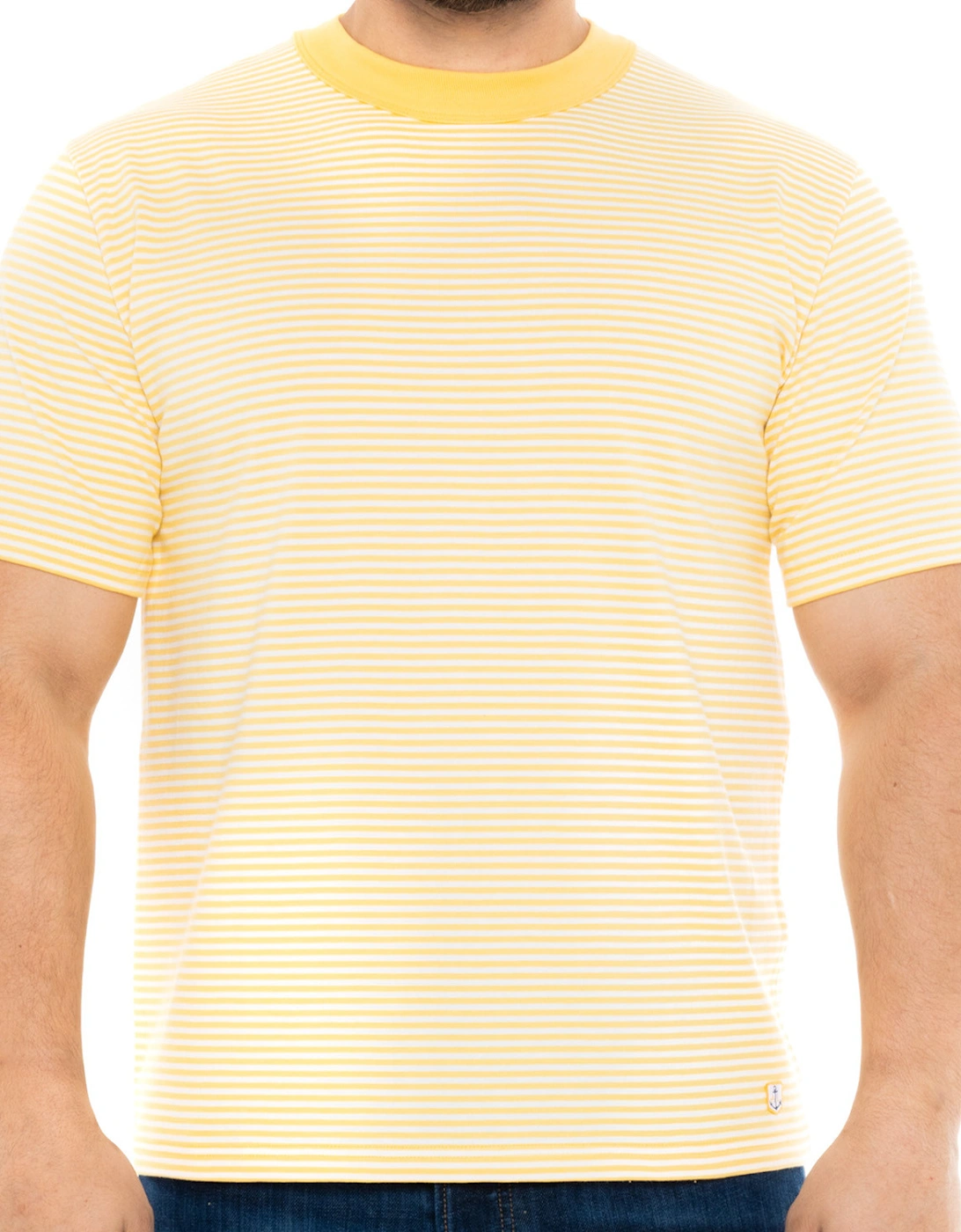 Armor Lux Mens Heritage Striped T-Shirt (Yellow), 8 of 7