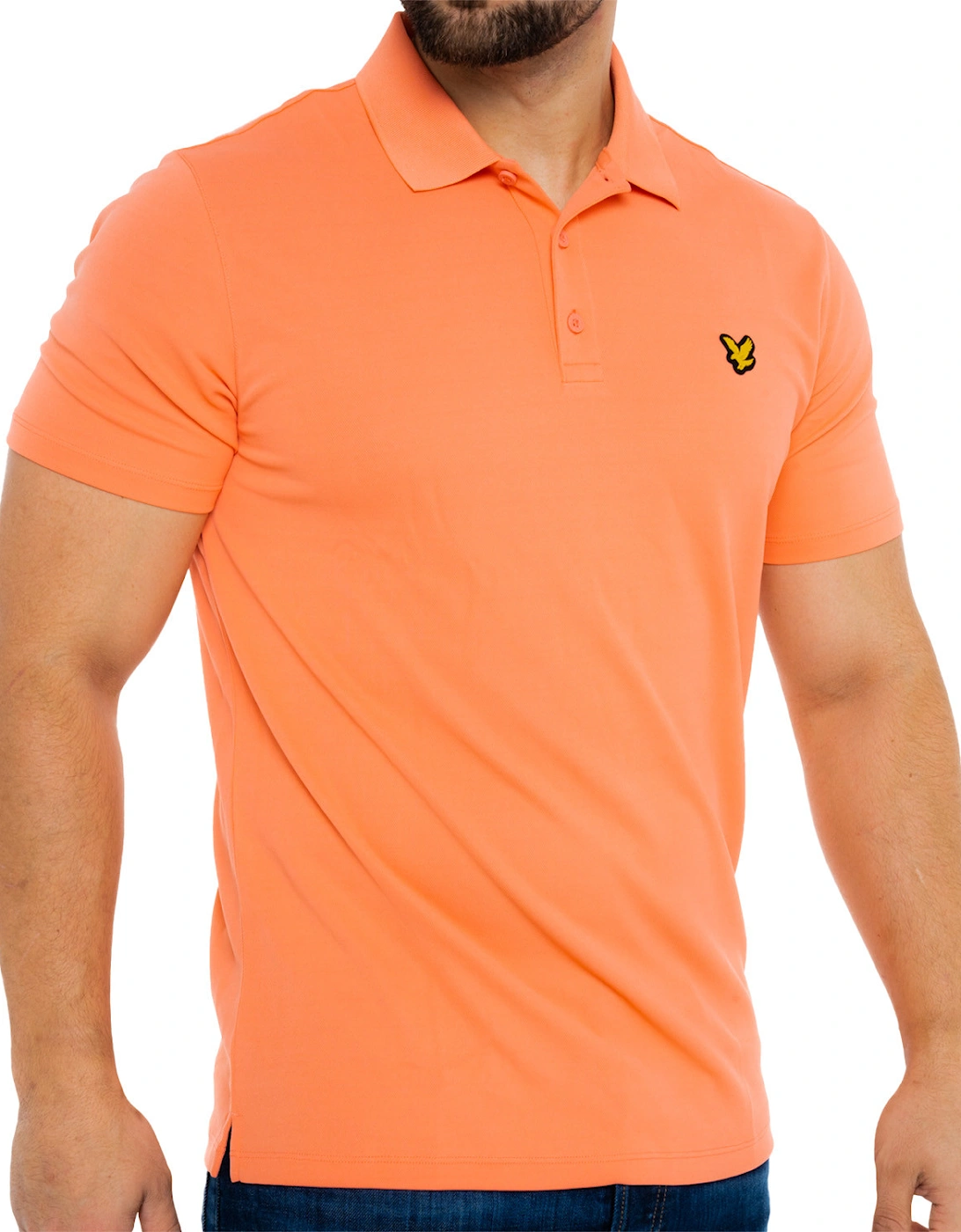 Lyle & Scott Mens Golf Technical Polo Shirt (Coral)
