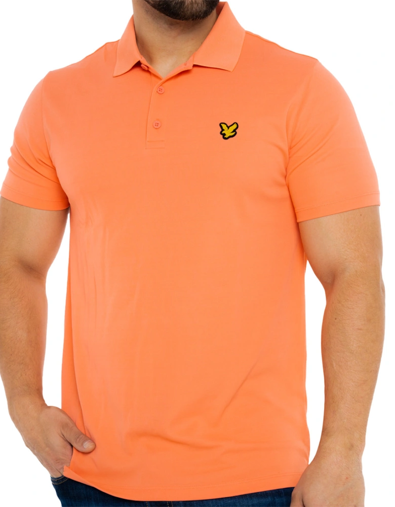 Lyle & Scott Mens Golf Technical Polo Shirt (Coral)