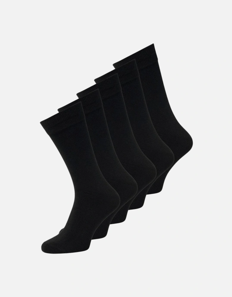Plain Socks 5 Pack - Black