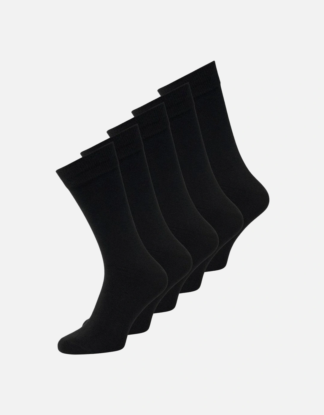 Plain Socks 5 Pack - Black, 2 of 1