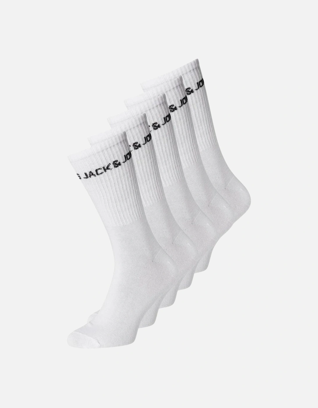 Basic Logo Tennis Socks 5 Pack - White, 3 of 2