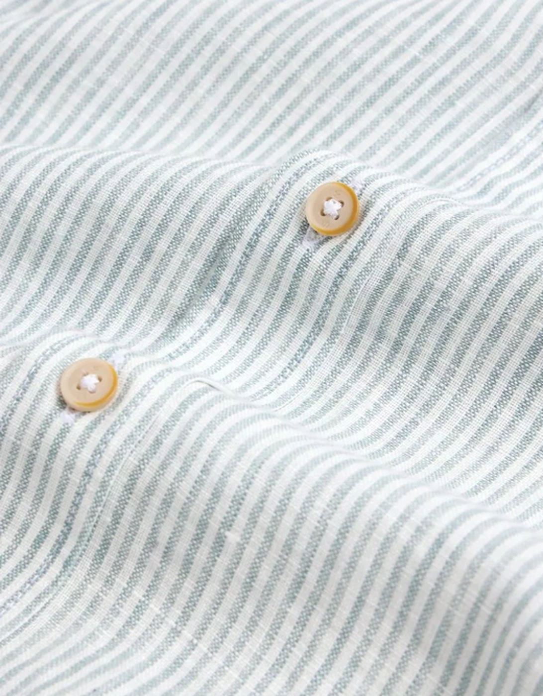 Men's Pembroke Long Sleeve Linen Stripe Shirt Blue Multi