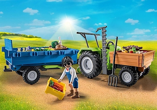 71249 Harvester Tractor With Trailer