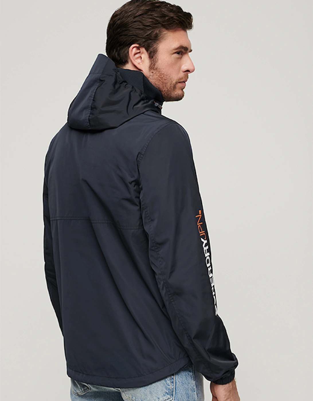 Men's Hooded Windbreaker Jacket Eclipse Navy