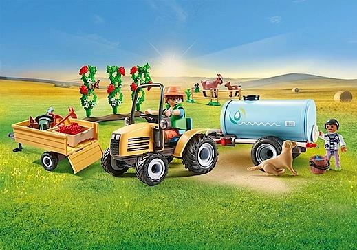 71442 Tractor with trailer and water tank