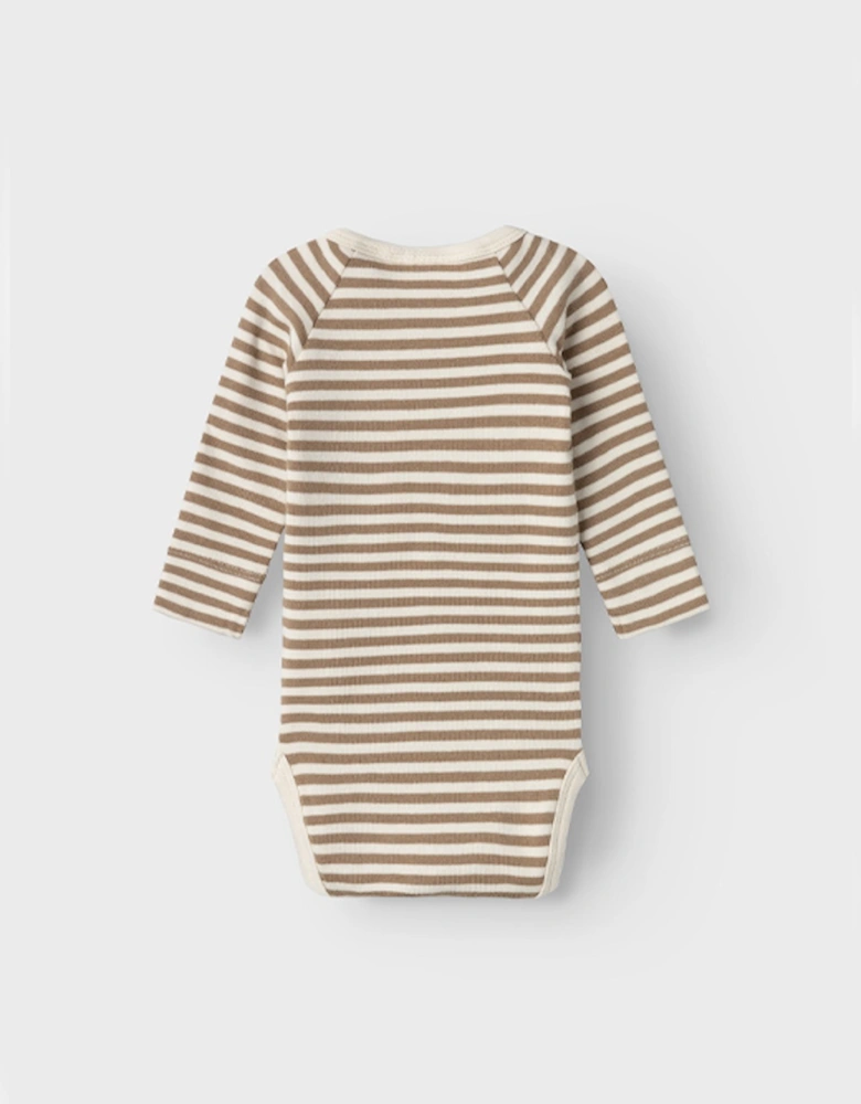 Baby Long Sleeve Rib Body Suit Fungi