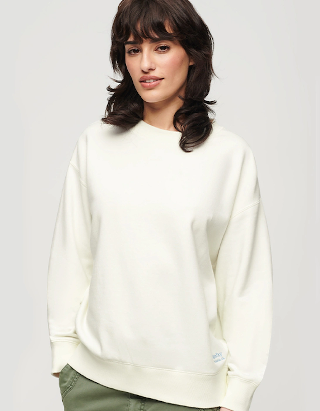 Women's Essential Logo Sweatshirt UB Off White, 6 of 5