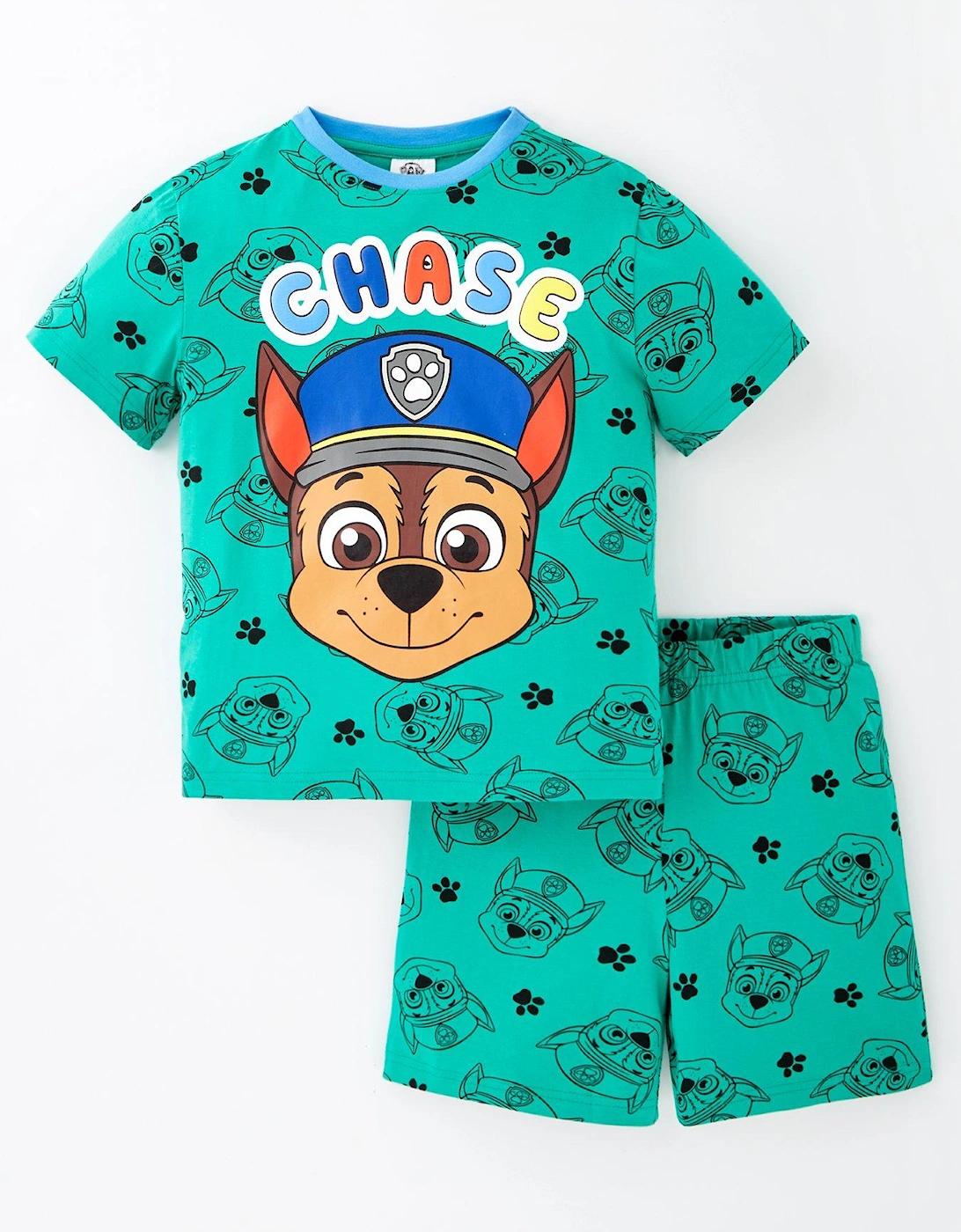 Chase All Over Print Short Sleeve Pyjamas, 2 of 1