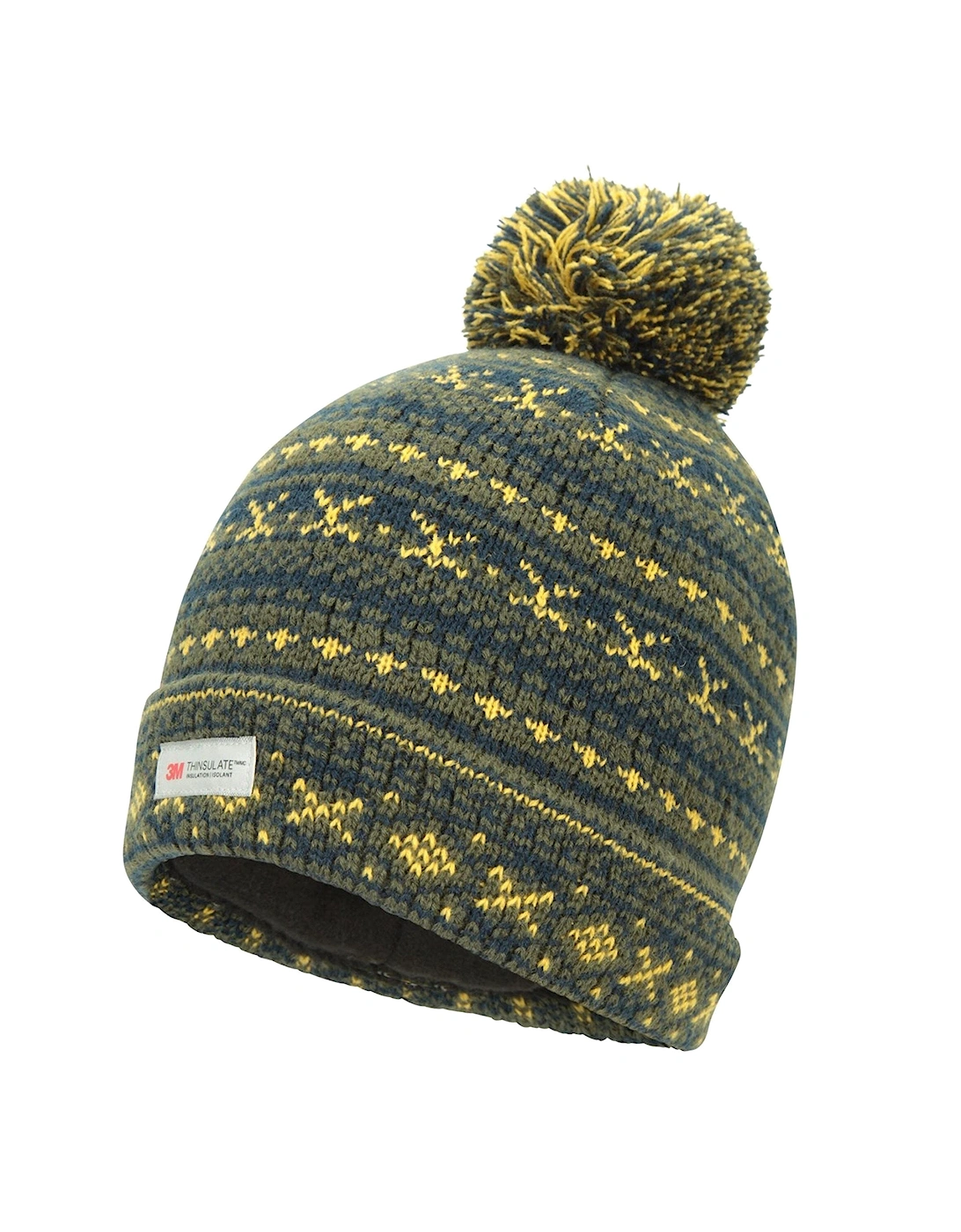 Mens Fair Isle Thinsulate Beanie