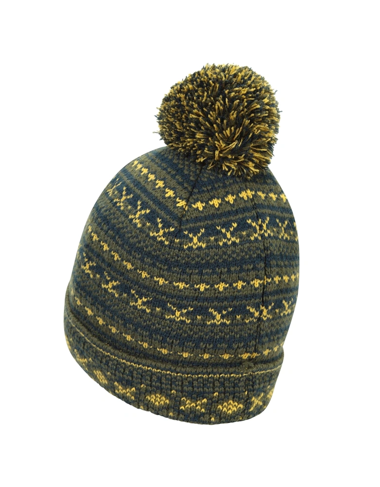 Mens Fair Isle Thinsulate Beanie