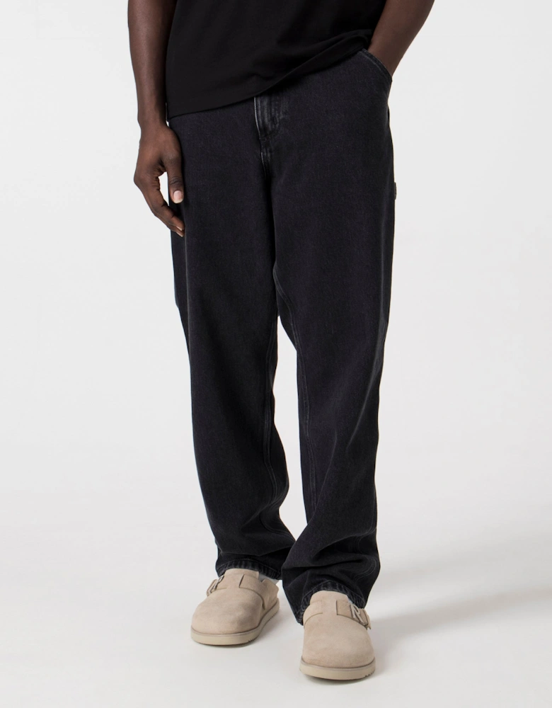 Relaxed Fit Single Knee Pants