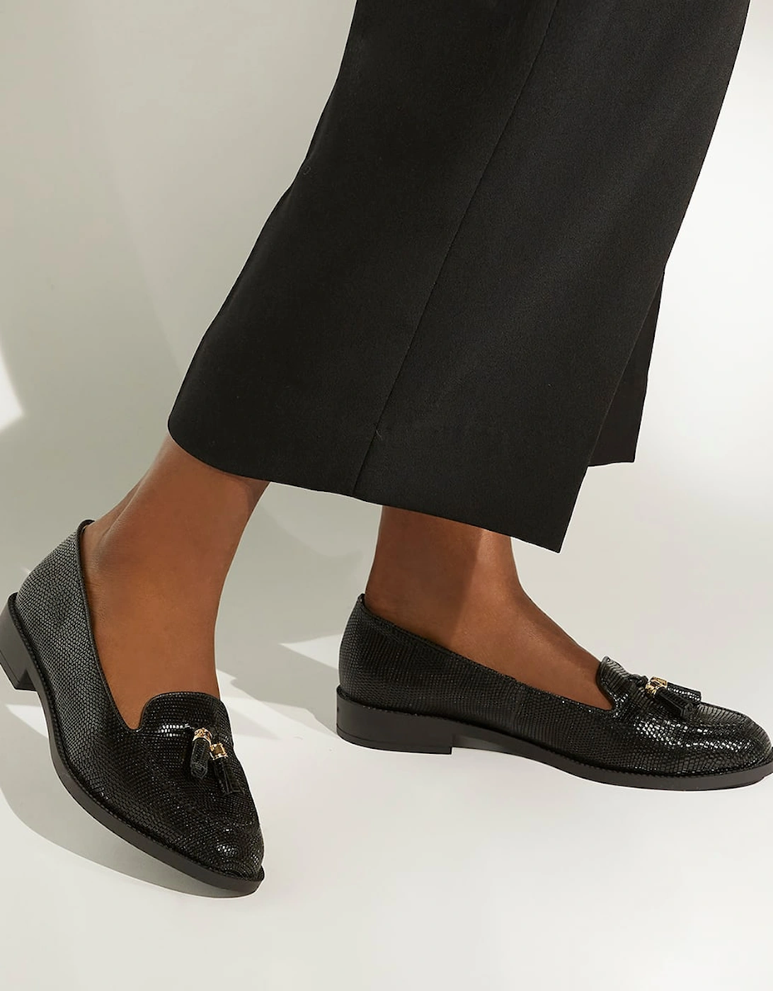 Ladies  Global - Wide Fit Tassel-Trim Loafers