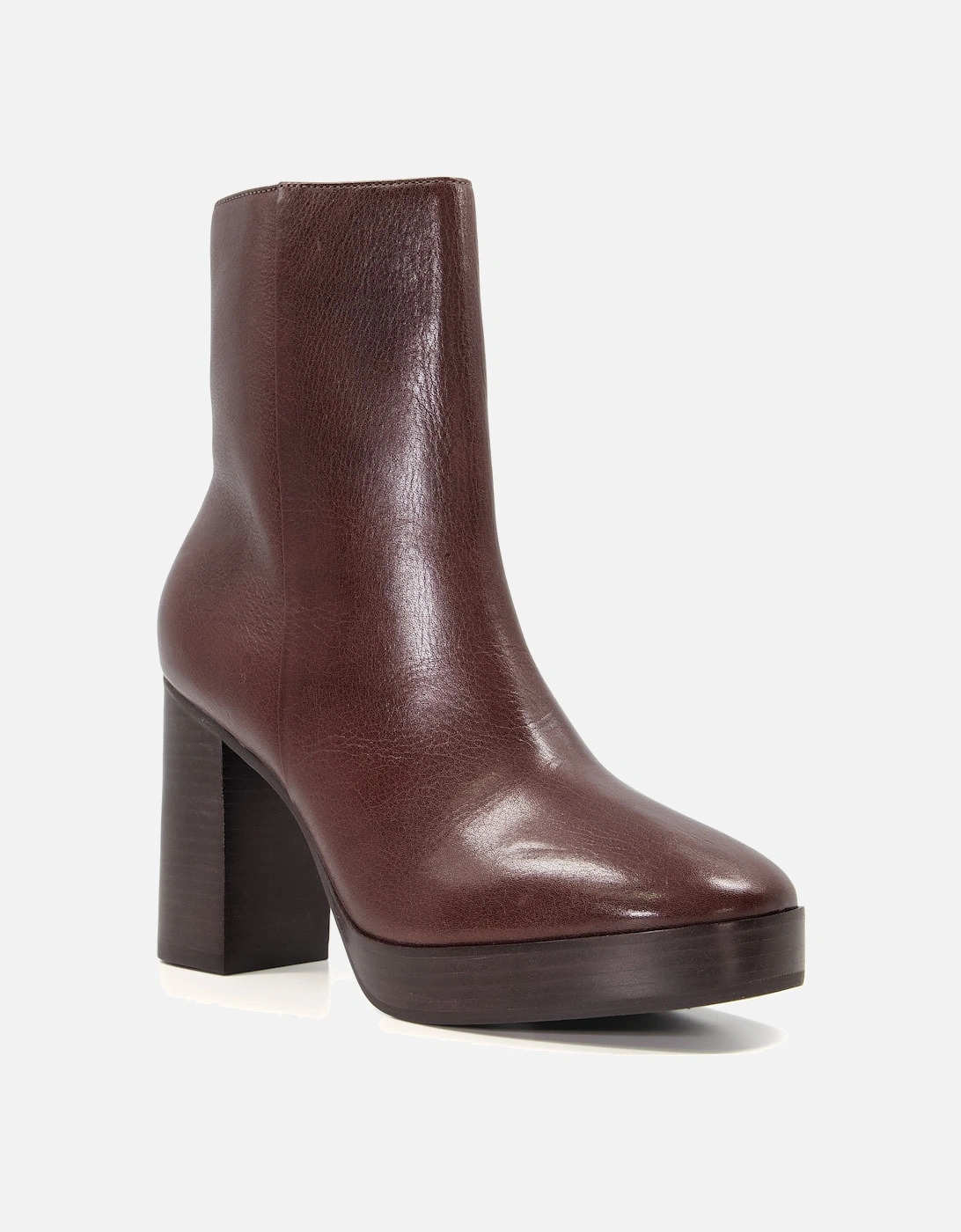 Ladies Pella - Platform Leather Ankle Boots, 7 of 6