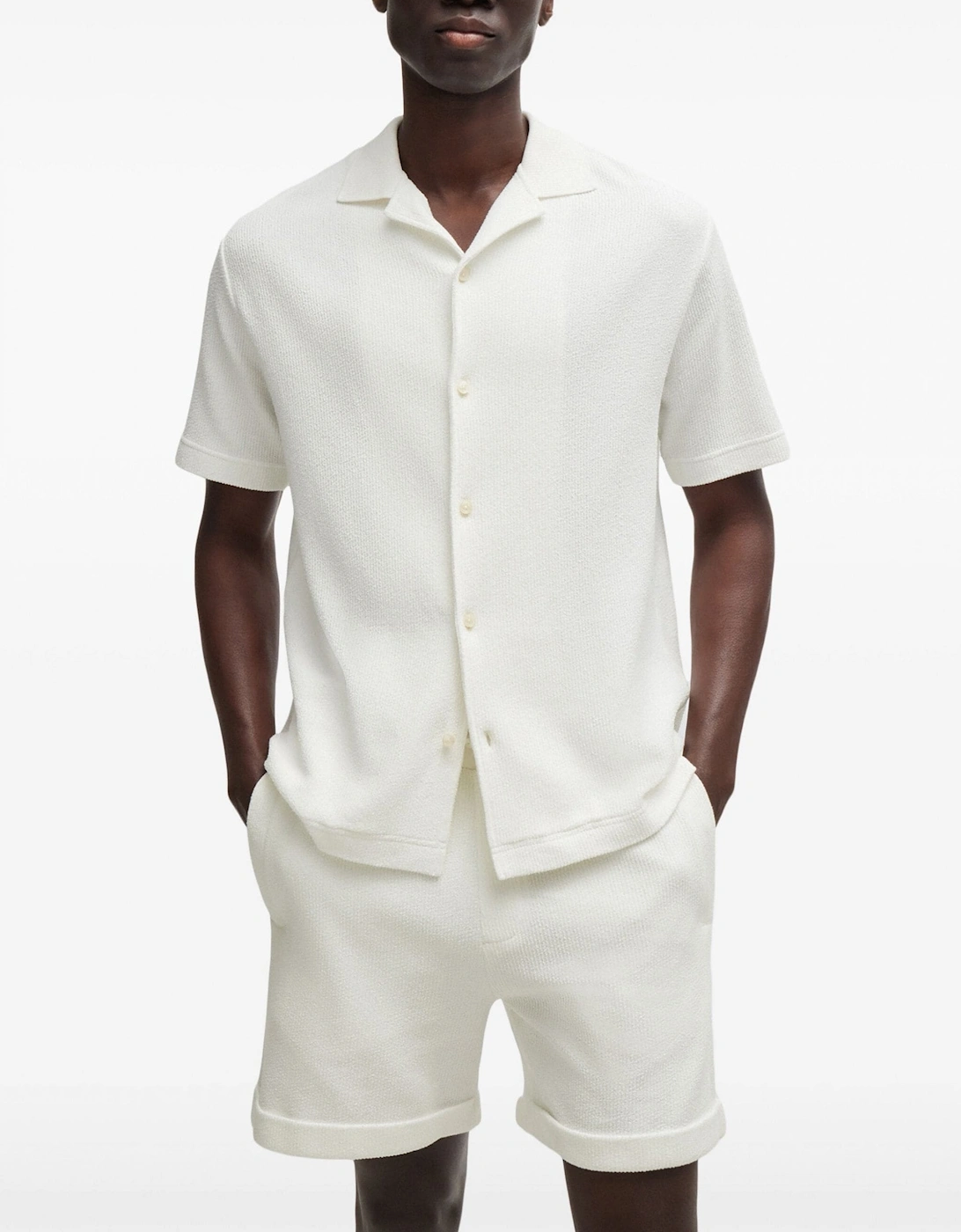 Powell 129 Boucle Shirt White