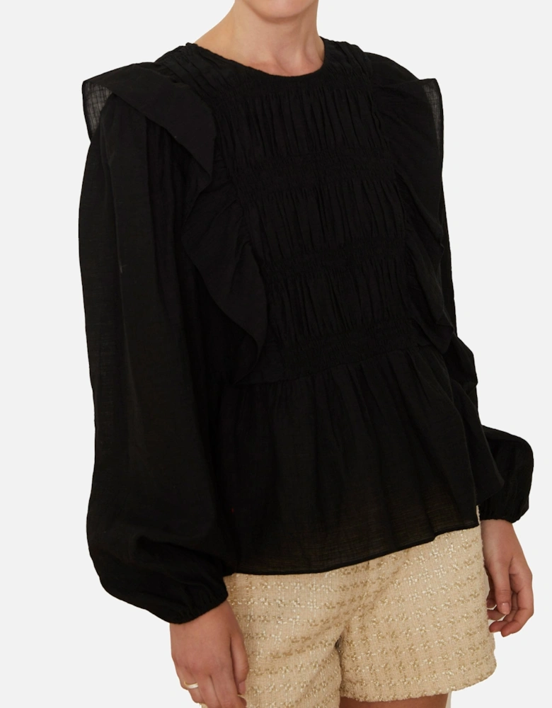 Rory Rough Black Blouse