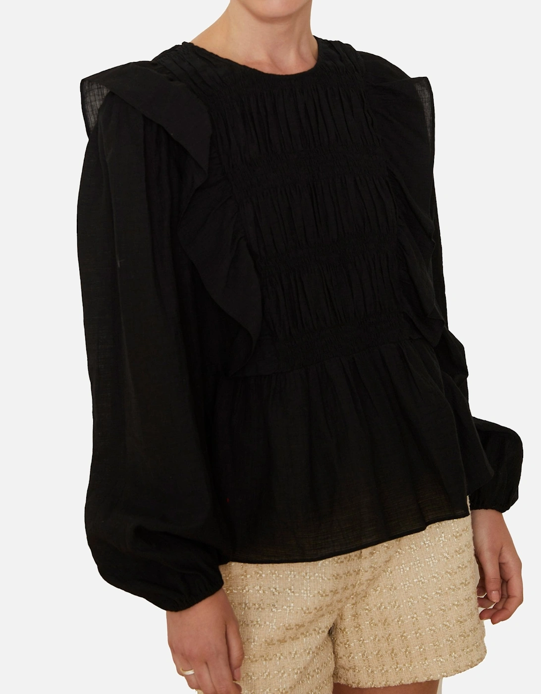 Rory Rough Black Blouse, 4 of 3