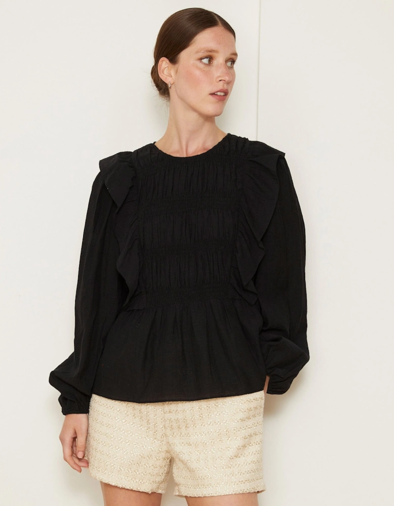 Rory Rough Black Blouse