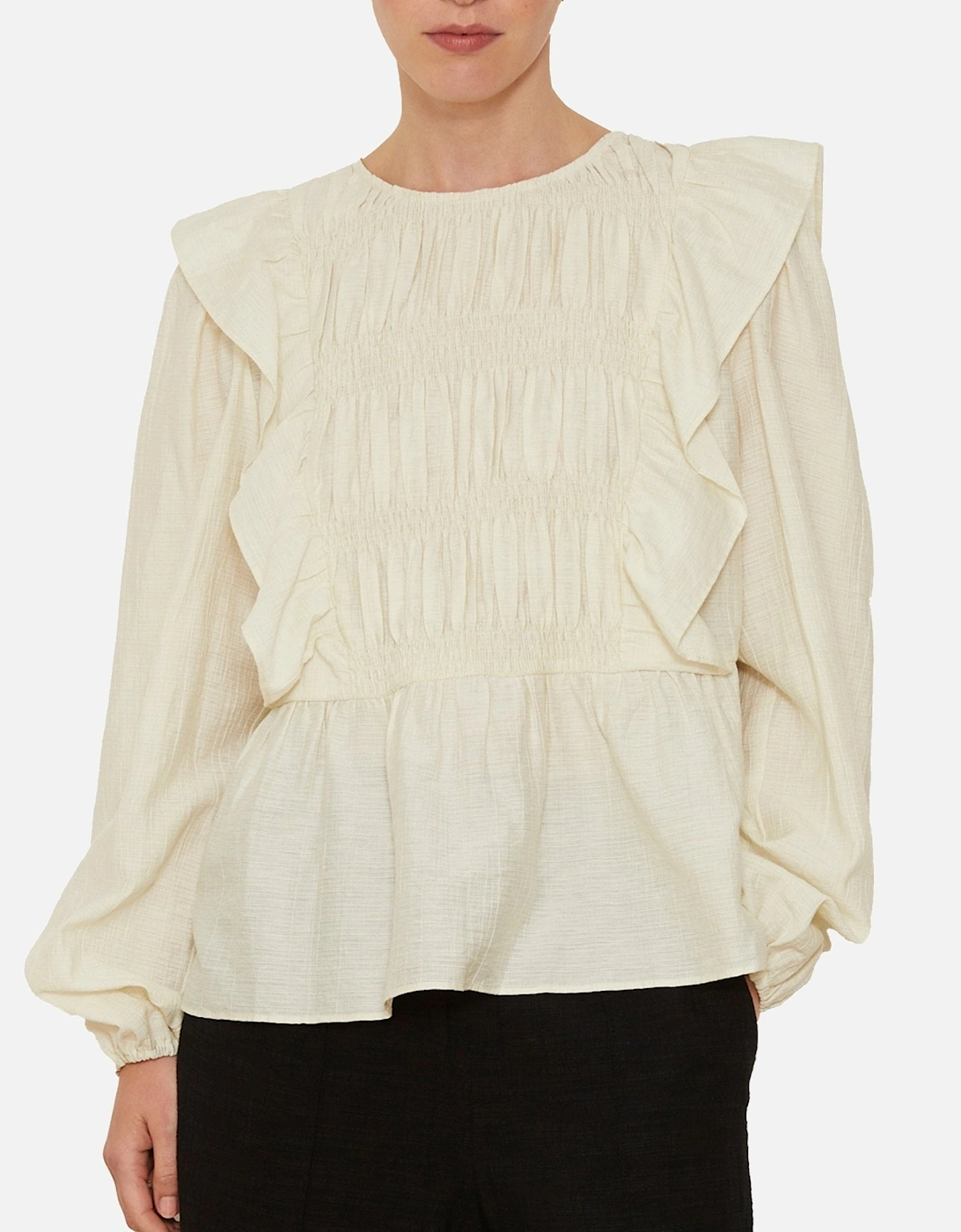 Rory Rough Beige Blouse, 5 of 4