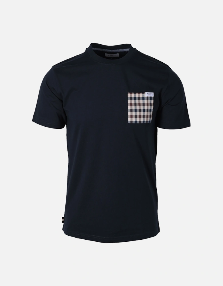 Club Check Pocket T-shirt Navy