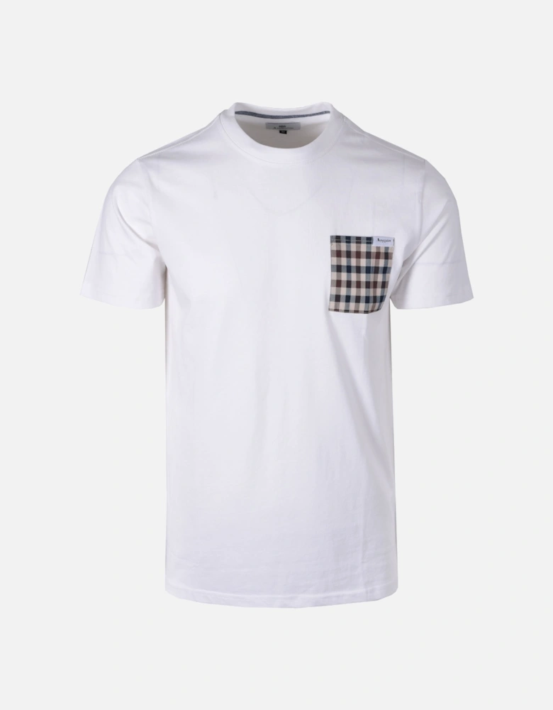 Club Check Pocket T-shirt White