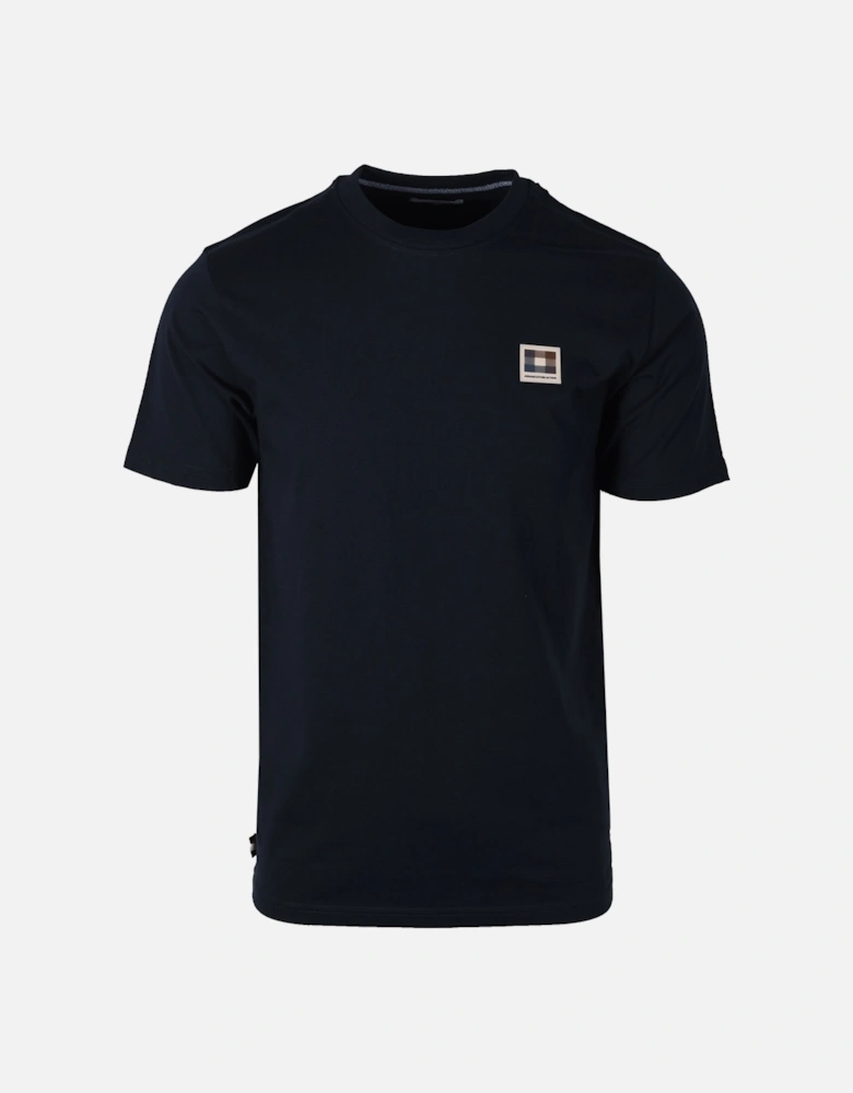 Club Check Patch T-shirt Navy
