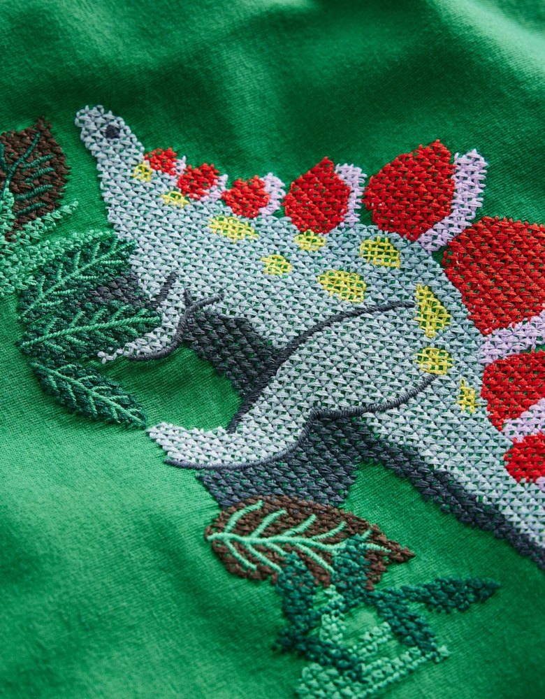 Cross Stitch Dino T-shirt