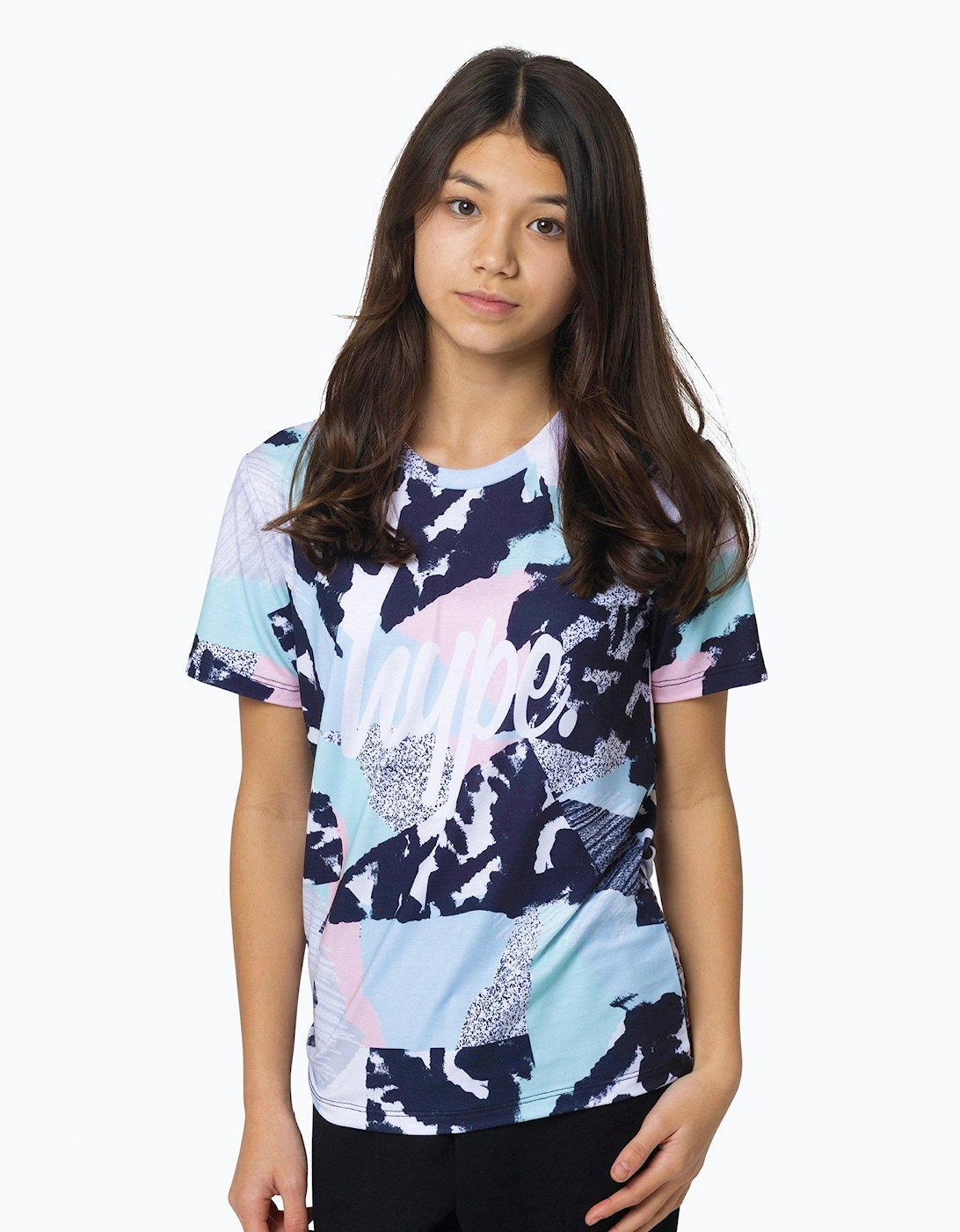 Girls Multi Pastel Abstract T-shirt, 5 of 4