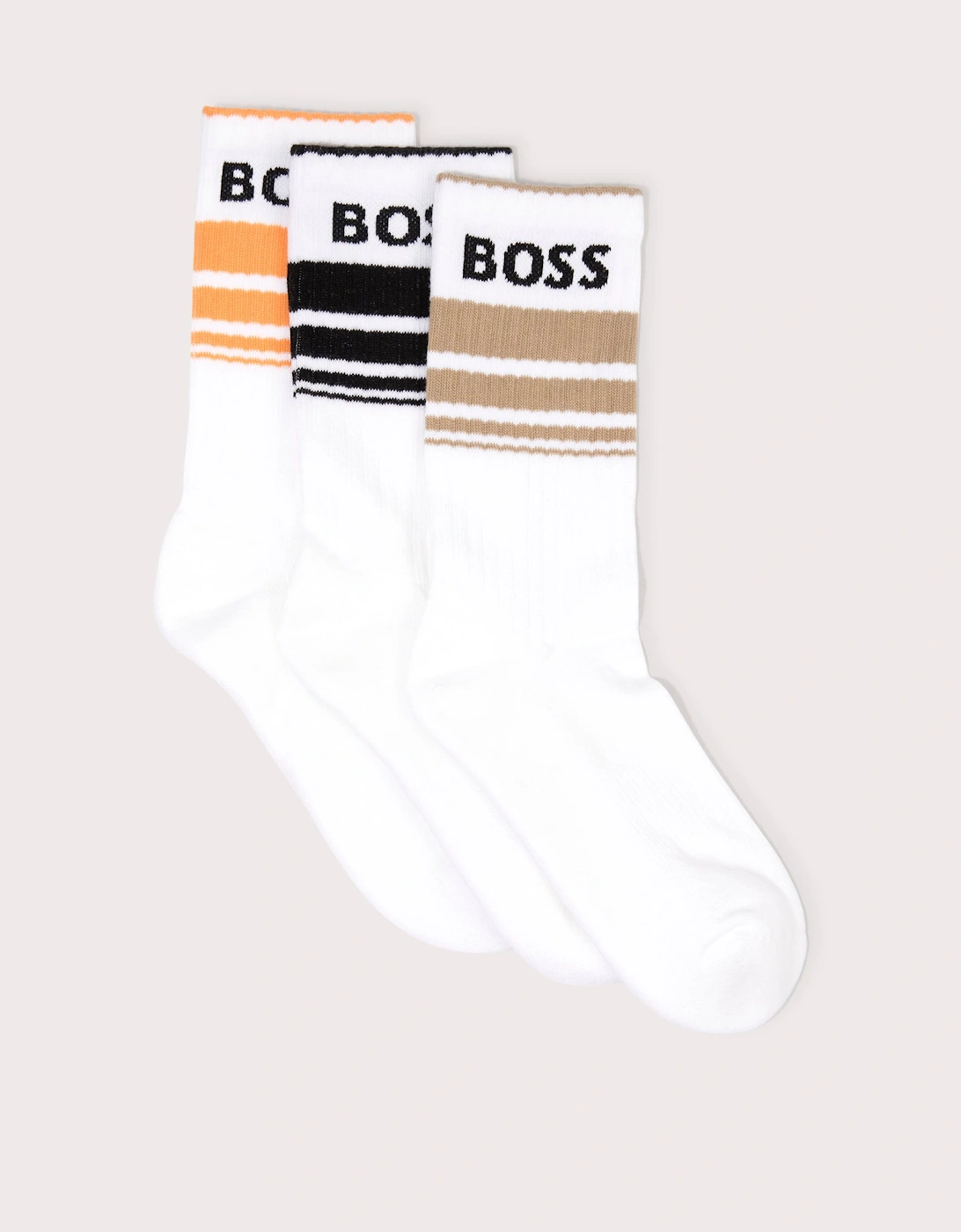 3 Pack Rib Stripe Socks, 3 of 2