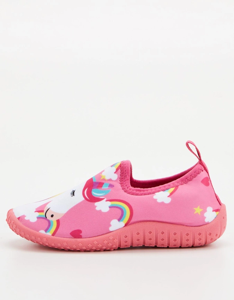 Girls Unicorn Water Shoe - Pink