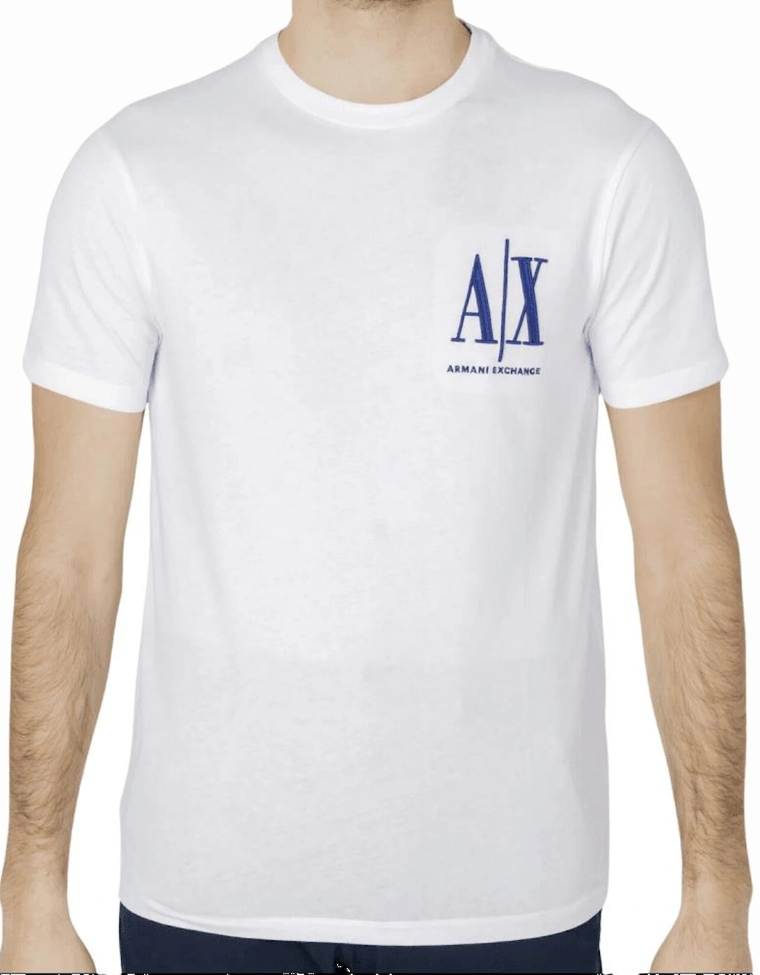 Cotton Embroidered Logo White/Blue T-Shirt, 4 of 3