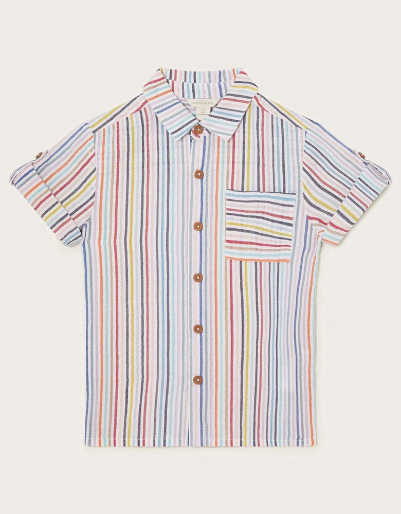 Boys Striped Shirt - Multi