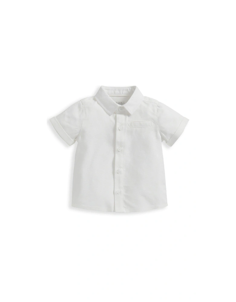 Baby Boys Short Sleeve Shirt - White