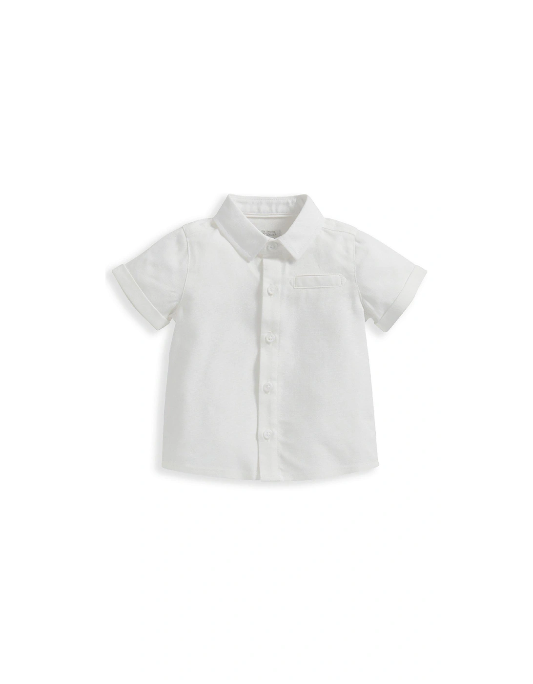 Baby Boys Short Sleeve Shirt - White, 2 of 1