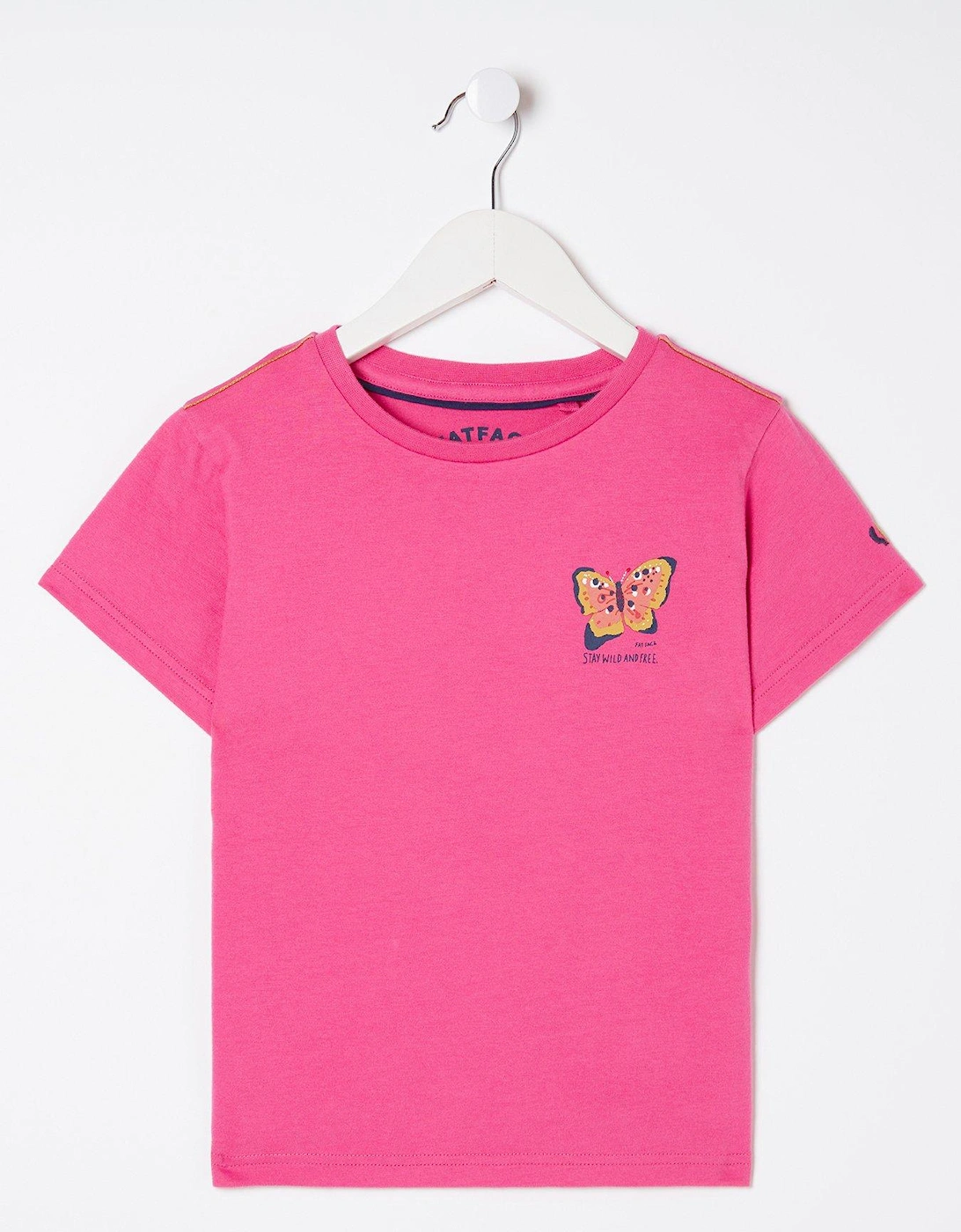 Girls Butterfly Fact Tshirt - Pink, 3 of 2