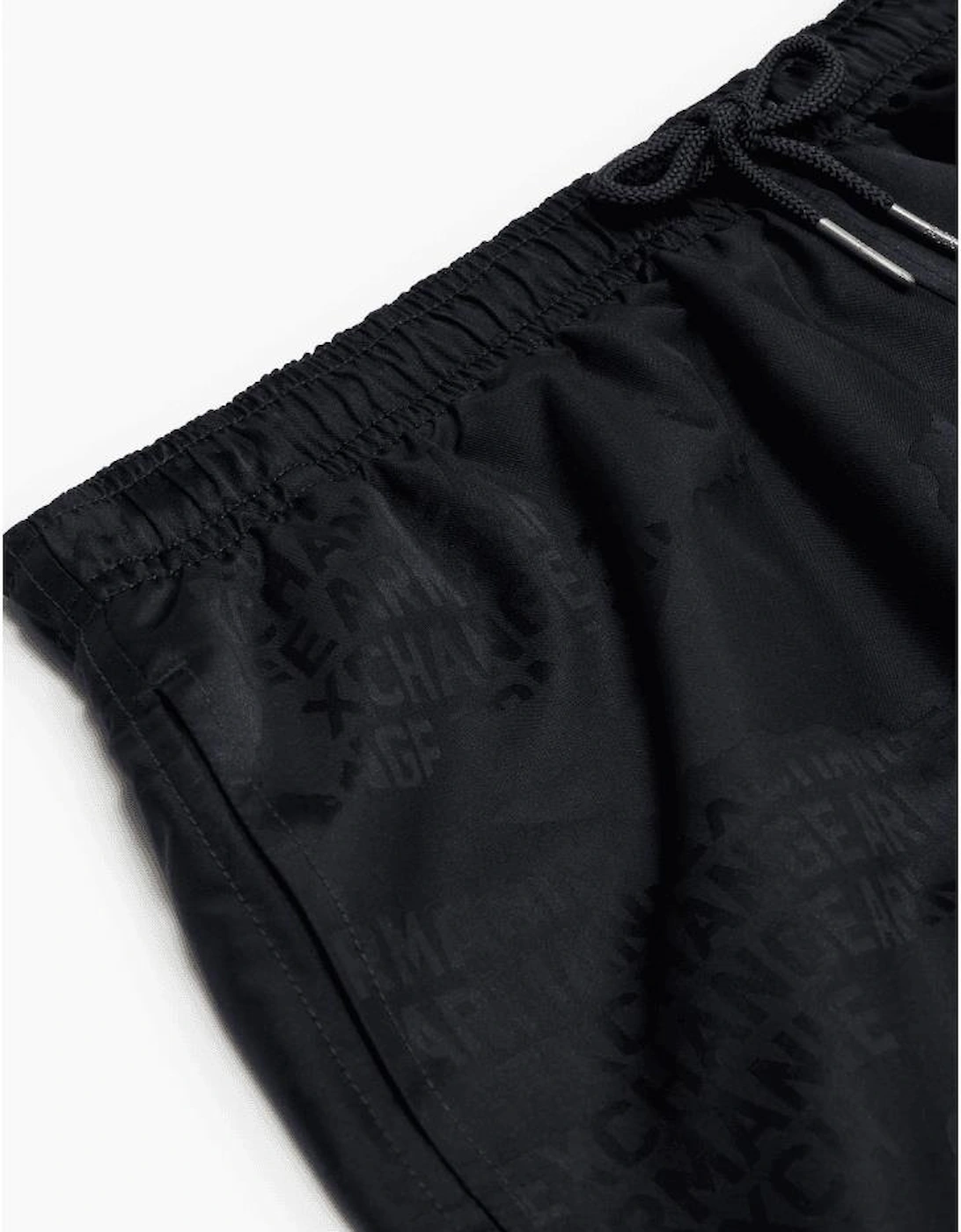 Monogram Logo Black Swim Shorts