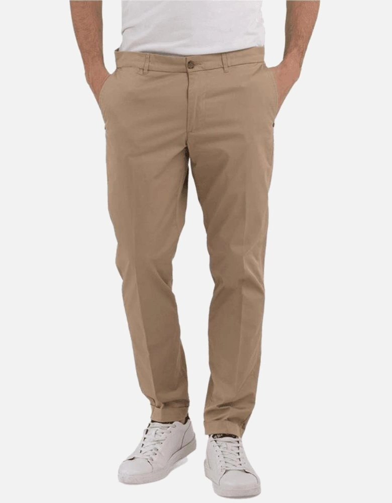 Canvas Slim Fit Brown Chinos