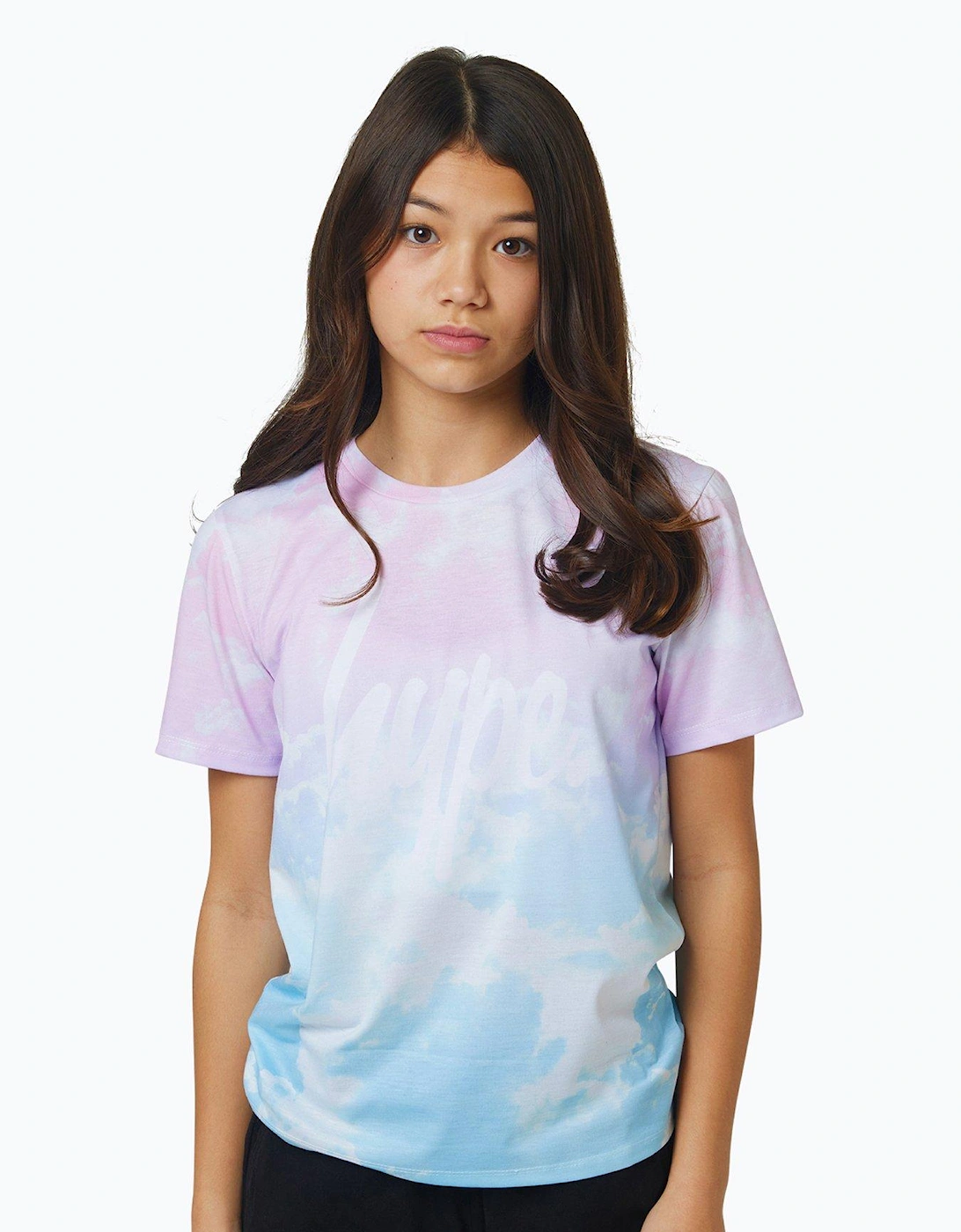 Girls Multi Pastel Clouds T-shirt, 5 of 4