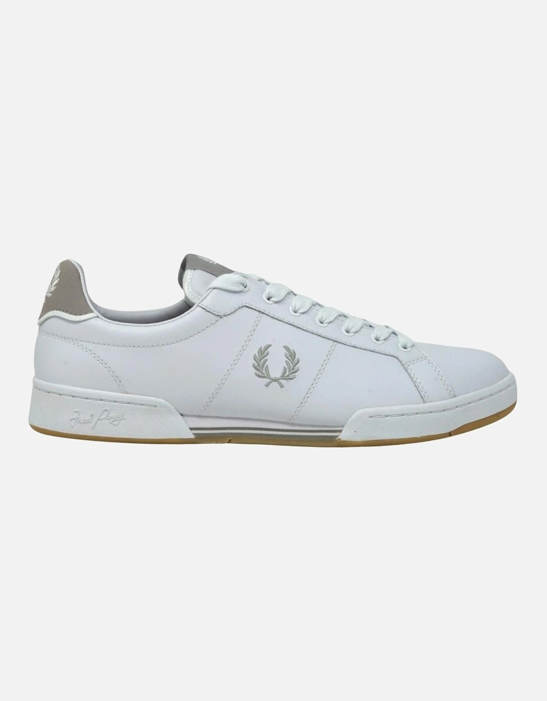 B6202 200 B722 White Leather Trainers, 5 of 4