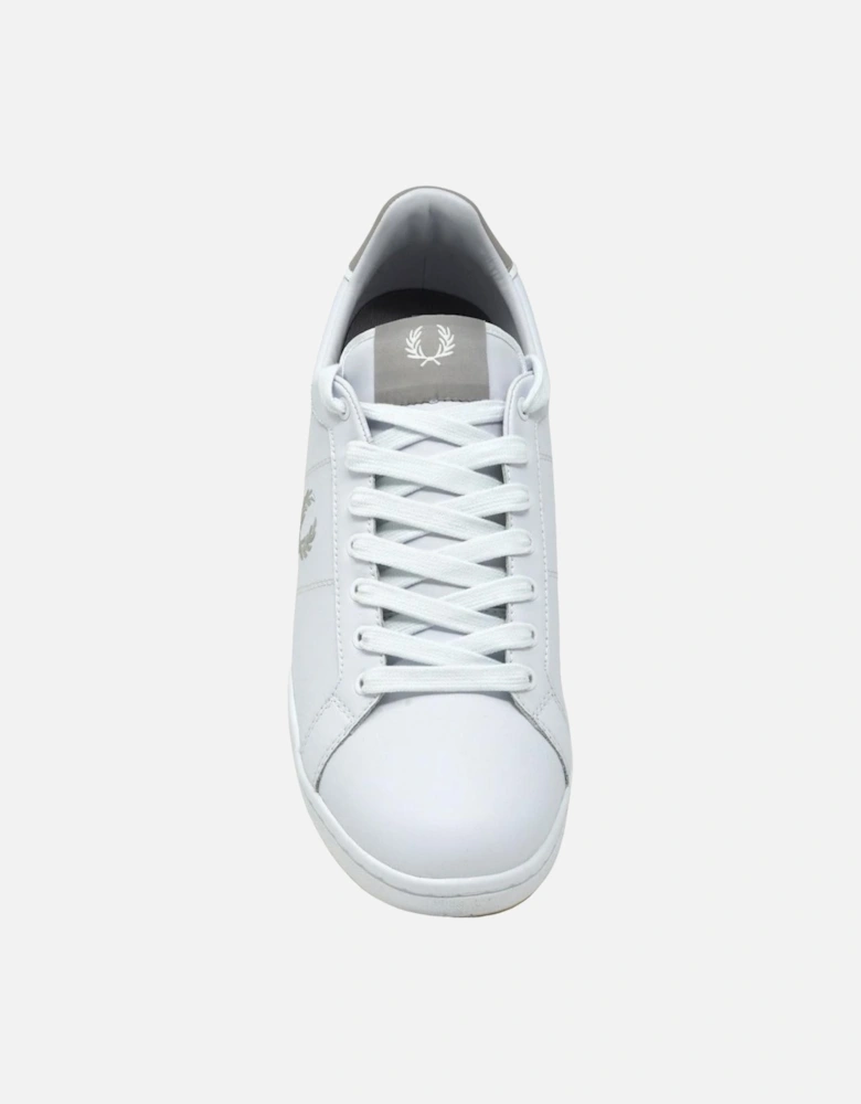 B6202 200 B722 White Leather Trainers